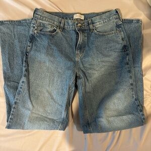 PacSun Blue Straight Leg Jeans with Natural Fading